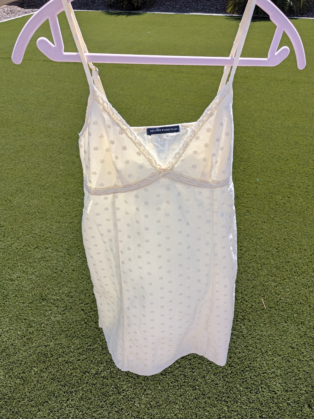 Brandy Mellvile Butter Yellow Mini Dress Small